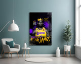 King James Glass Wall Art || Designer Collection.