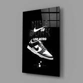 Retro Sneakers Glass Wall Art || Designer Collection.