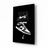 Retro Sneakers Glass Wall Art || Designer Collection.