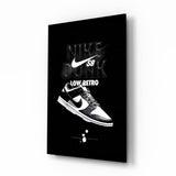 Retro Sneakers Glass Wall Art || Designer Collection.