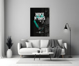 Black Kaws Glass Wall Art || Designer Collection.
