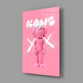 Kaws Glass Wall Art || Designer Collection.