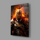 Warrior Glass Wall Art || Designer Collection.