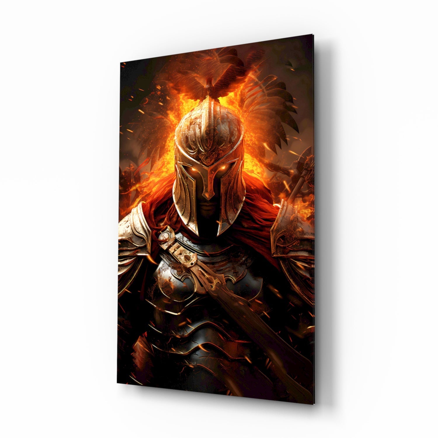 Warrior Glass Wall Art || Designer Collection.