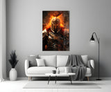 Warrior Glass Wall Art || Designer Collection.