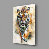 Tiger Glass Wall Art || Designer Collection.