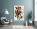 Tiger Glass Wall Art || Designer Collection.