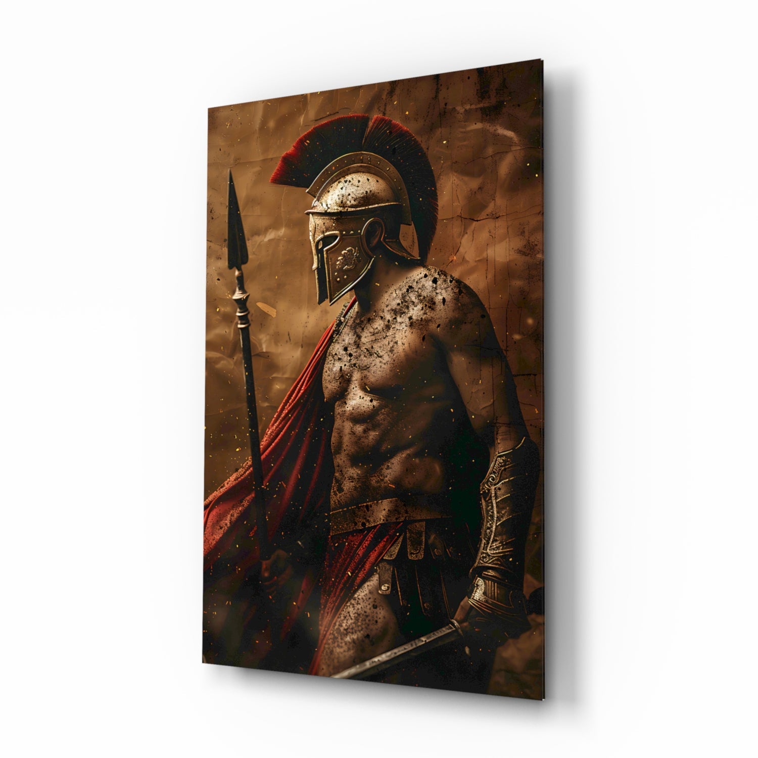 Gladiator Glass Wall Art || Designer Collection.