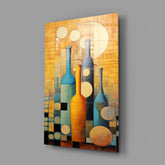 Bottles Glass Wall Art || Designer Collection.