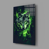Wolf Glass Wall Art || Designer Collection.