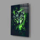 Wolf Glass Wall Art || Designer Collection.