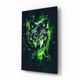 Wolf Glass Wall Art || Designer Collection.