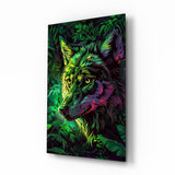 Wolf Glass Wall Art || Designer Collection.