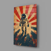 Astronaut Glass Wall Art || Designer Collection.