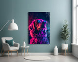 Dog with Glasses Glass Wall Art || Designer Collection.