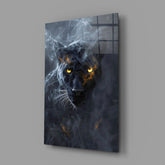 Black Panther Glass Wall Art || Designer Collection.
