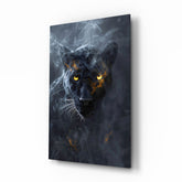 Black Panther Glass Wall Art || Designer Collection.