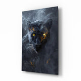 Black Panther Glass Wall Art || Designer Collection.