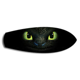 Black Dragon Green Eyes Glass Wall Art.