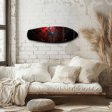 Red Spider Hero Emblem Glass Wall Art.