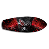 Brutal Warrior Bloody Portrait Glass Wall Art.