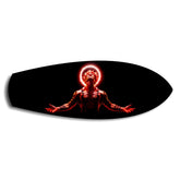 Anime Demon King Red Halo Glass Wall Art.