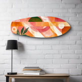 Boho Geometric Botanical Glass Wall Art.