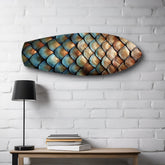 Dragon Scale Texture Glass Wall Art.