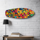 Colorful Clay Mosaic Glass Wall Art.