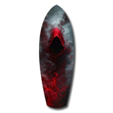Red Hooded Phantom Dark Fantasy Glass Wall Art.