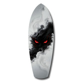 Smoke Beast Red Eyes Dark Fantasy Glass Wall Art.