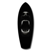 Beast Fangs Close-Up Dark Glass Wall Art.