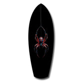 Hanging Spider Dark Macro Glass Wall Art.