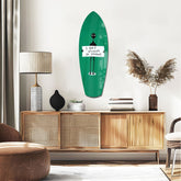 Alien Sign Quirky Humor Illustration Glass Wall Art.