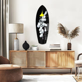 Anime Fighter Bandage Hands Manga Glass Wall Art.