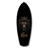 Crowned Lion King Regal Majesty Glass Wall Art.