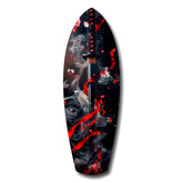 Samurai Katana Cherry Blossom Smoke Glass Wall Art.