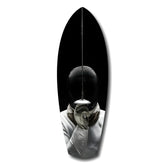 Fencer Mask Sword Athletic Glass Wall Art.