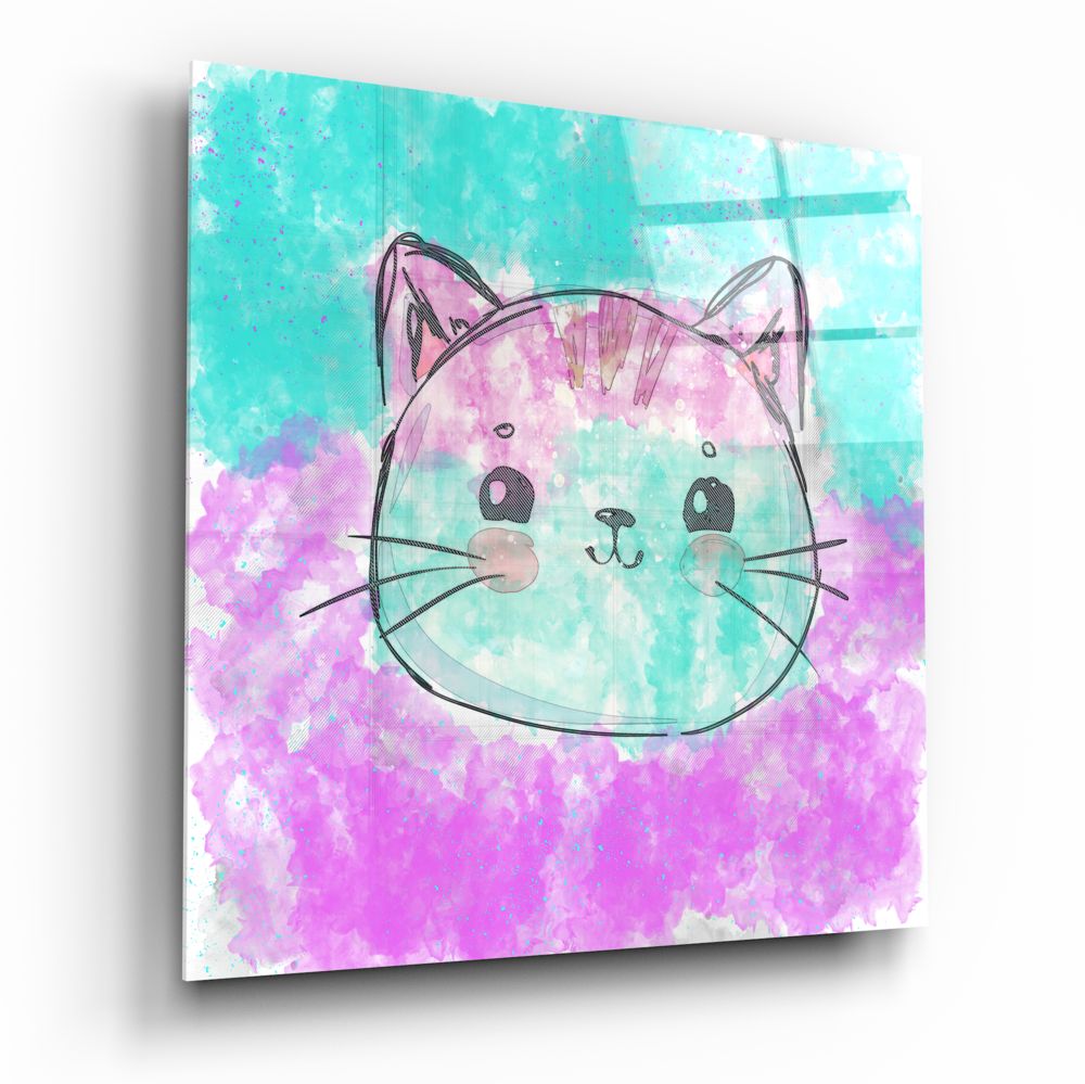 Kitty Glass Wall Art