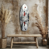 Street Basketball Glass Wall Art