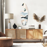 Abstract Sailing Glass Wall Art