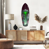 Alien Invade Glass Wall Art