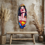 Supergirl Glass Wall Art