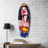 Supergirl Glass Wall Art