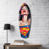 Supergirl Glass Wall Art