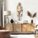 Marilyn in Vintage Swim Suit Glass Wall Art