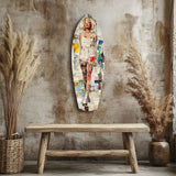 Marilyn in Vintage Swim Suit Glass Wall Art