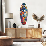 Alone Wolf V2 Glass Wall Art