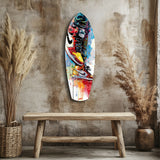 Sneakers Jump Glass Wall Art