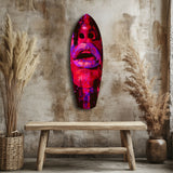 Colorful Lips V5 Glass Wall Art